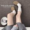 Women's Retro Ballet Wool Socks - Autumn & Winter, Long Calf-Length, Hollow Out, Korean Style Leg Warmers