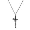 Cazador Jesus Kreuz Hohl Anhänger Halsketten für Damen Herren Christliches Choker Großhandel Edelstahl Schmuck Geburtstagsgeschenke