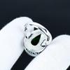 Smaragd edelsteen ring, 925 sterling zilveren sieraad, handgemaakte ring, opvallende zilveren smaragd ring, verjaardagscadeau voor Valentijnsdag