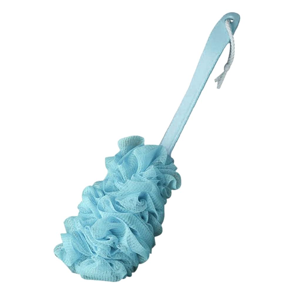 Long Handle Bath Brush Hanging Soft Mesh Back Body Bath Sponge Brush Shower Pink Spa Scrubber Bath Accessories For Adult