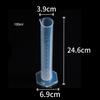 Transparents Graduated Cylinder Plastic Sturdy Measuring Cups Professional Trial Test Liquid Tube for Measurement Usage