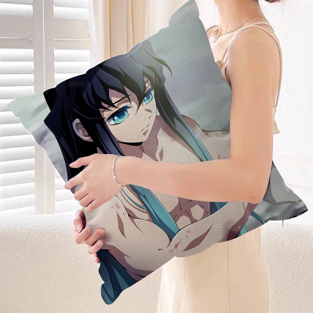Anime Character Muichiro Tokito Pillow Anime Pillow Sofa Bed Head Pillow Cover Cushion Cover x cm Fashion