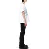 We11done Letter Pattern Printed Short Sleeve T-Shirt Unisex T-Shirts White WD-TT3-21-510-U-WH