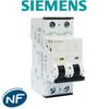 Bipolar Circuit Breaker - Siemens - 20 a - Curve C - Surge Protection - Ip20