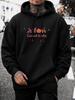 Men'S Hoodie, Halloween, A Fow Good Kids Pumpkin Bat Graphic, Pullover Sweatshirt, Casual Streetwear, Autumn Winter Outdoor, Front Pocket Drawstring H