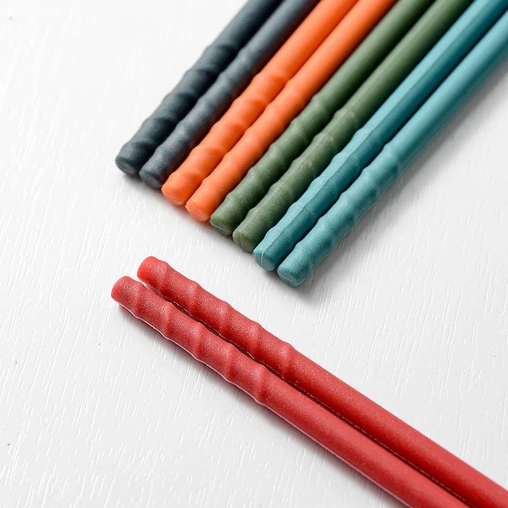 High Temperature Resistant Silicone Chopsticks Mildew-proof Tableware Set Silicone Spoon  Kids