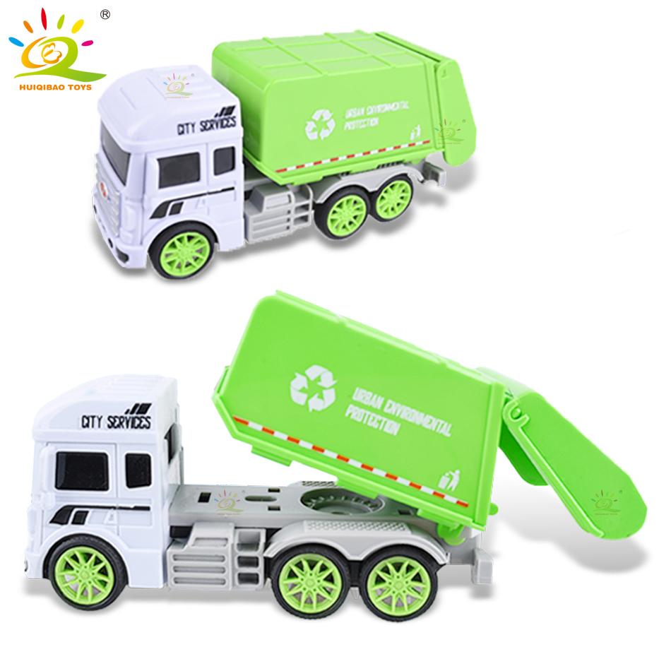 Diecast Car Engineering Model Excavator Crane Dump Truck Garbage Vehicle Classic City Construction Children Toy for Boy