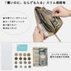 Leather Long Holds 14 Coin Simple Present [JEANE.LIDYA] Women's Wallet, L-shaped Zipper, Compact, Small, Lightweight, Cards, Pocket, Box-shaped