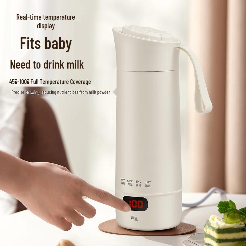 Compact Adjustable Electric Heating Kettle with Thermal Insulation
