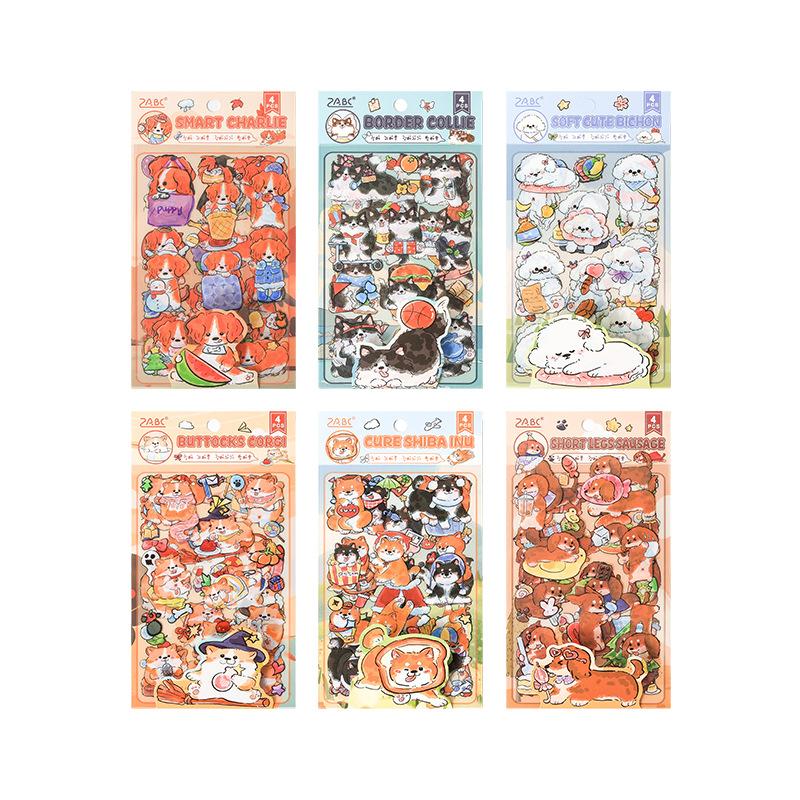 New Products Have Cute Dogs Cute Cartoon Creative Stickers Children's Hand Account Materials Diy Stickers