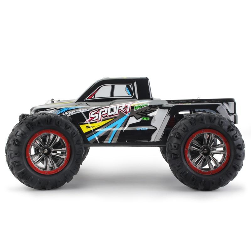 1:10 4WD Full Proportional RC Monster Truck, 45km/h High Speed 2.4G Off-Road Crawler with 7.4V Battery for Hobbyists