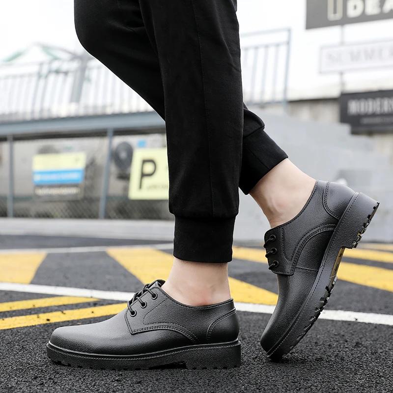 Modische Herren Frühling und Herbst Regenschuhe, Lässig, Leicht, Wasserdicht und Rutschfest, Küchen Autowäsche Arbeitsgummischuhe