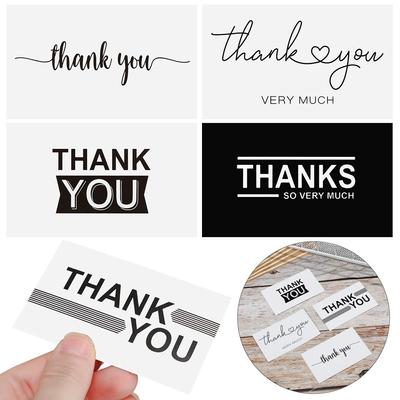 Wrapping Packaging Decoration DIY Postcards Appreciation Cardstock Thank You Cards Greeting Labels