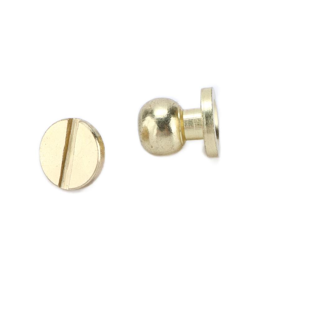 20set Brass Rivets Abrasion Resistance Imitation Gold Luggage Hardware Accessories for Craft Enthusiasts