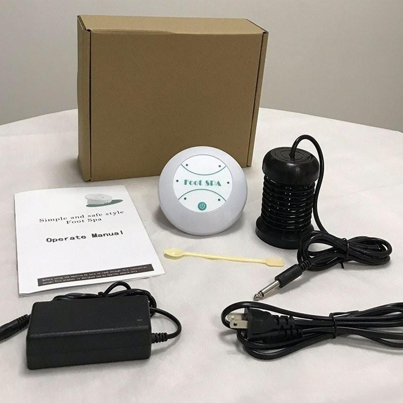 Dispositivo Cellulare Pulizia Ionica Set Massaggio Pediluvio Detox Portatile Macchina MinidetoSpa per Piedi Domestica