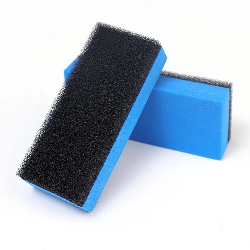 1-30PCS Car Ceramic Coating Sponge Applicator Glass Nano Wax Coat Sponges Blue Square Sponge and Cloth Car Cleaning Brush