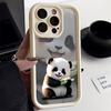 Cartoon Cute Panda Phone Case For IPhone 17 Air 16 Pro Max 15 14 13 12 11 Plus Protective Shockproof Funda Soft Trendy Cover