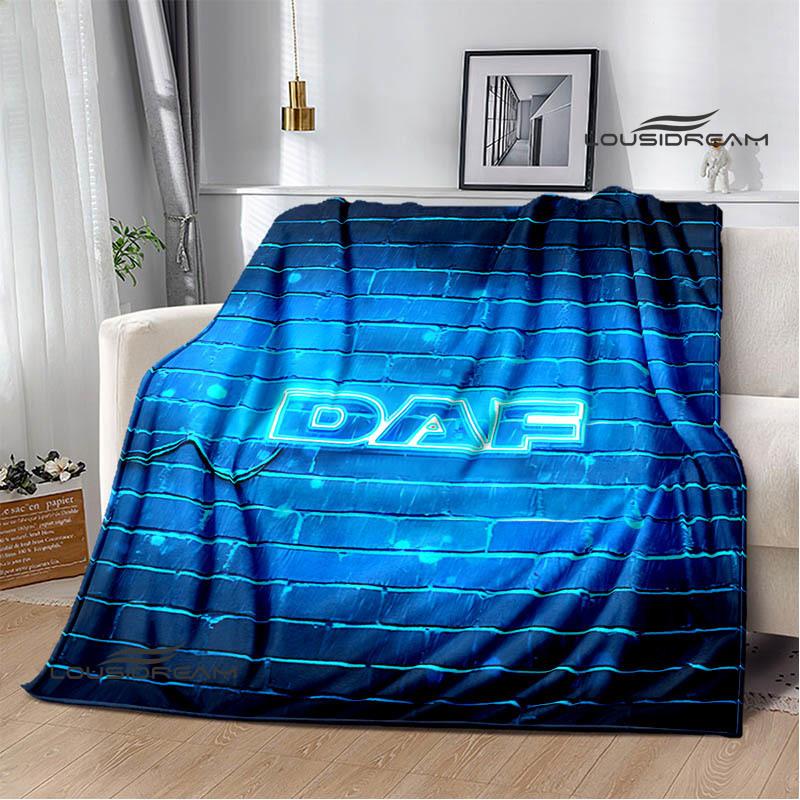 3D DAF truck Retro printed blankets picnic blanket Warm Flannel blankets Soft and comfortable blanket bed linings Birthday Gift