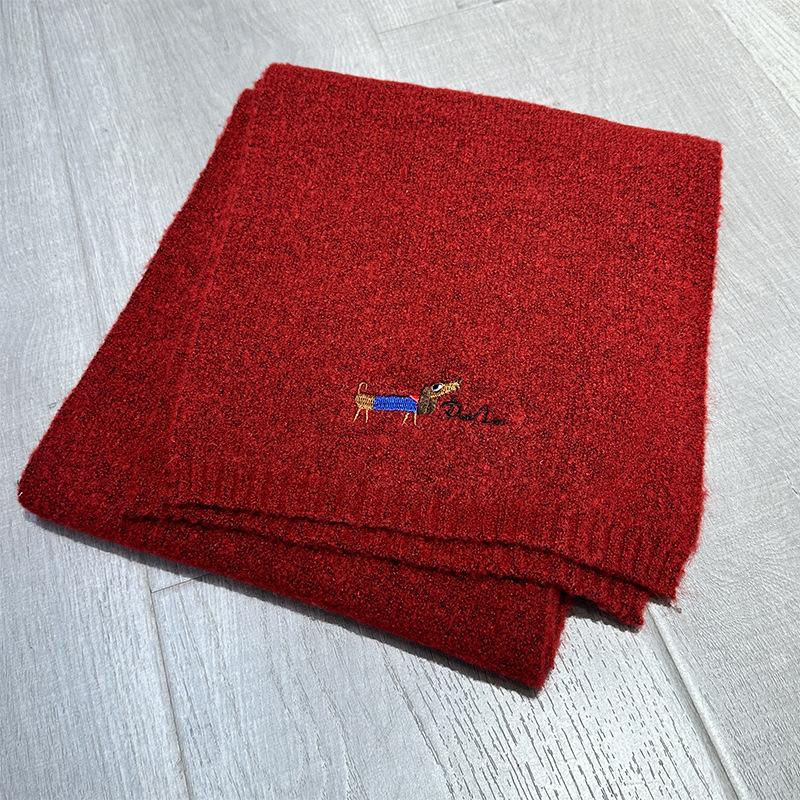 High-end Solid Color Wool Scarf Women's Versatile New Autumn and Winter Knitted Shawl Fashion Thickened Warm Scarf