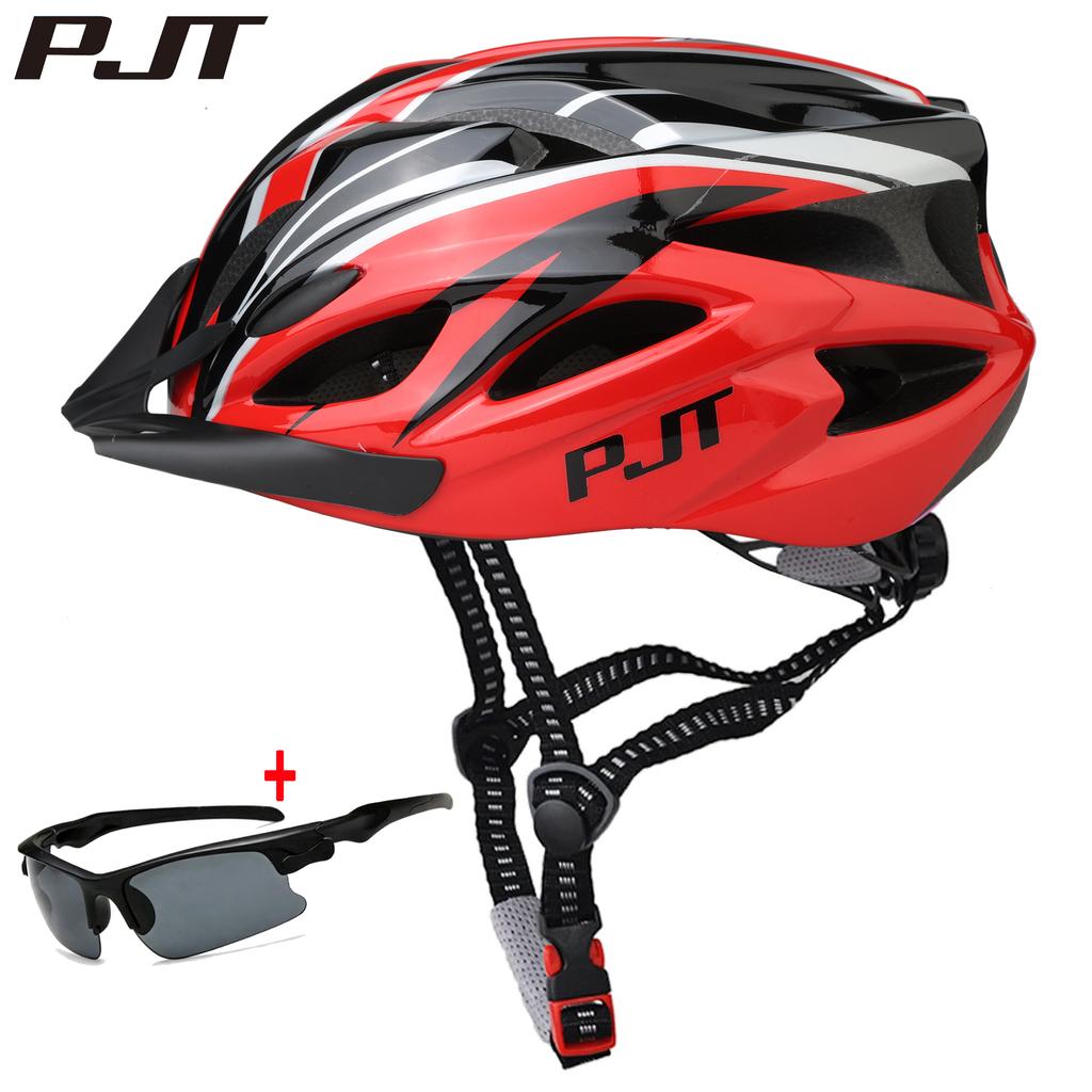 Pmt Cycling Helmet Comfort Lining Lightweight Hollow Riding Safety Cap Head Protection Bicycle Mtb Helmets Sun Visor Bike Helmet
