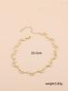 18K gold bohemian cross double love multi-layer anklet 3 set beach ocean wind