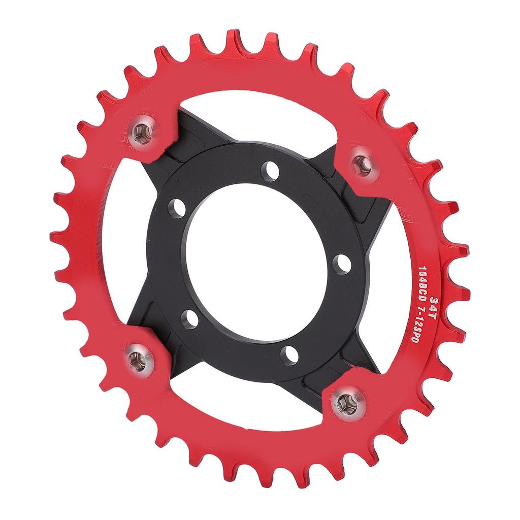 104BCD Sprocket Adapter 34T Positive Negative Tooth Plate with Conversion Base Set for Bafang Mid Drive Motor