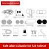 IPX6 Motorcycle Bluetooth 5.3 Intercom 1080P Dashcam 120° Camera 50H Battery