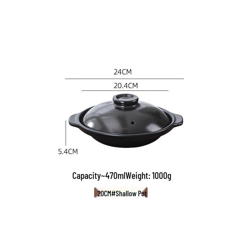 ZISIZ Ceramic Clay Pot Casserole