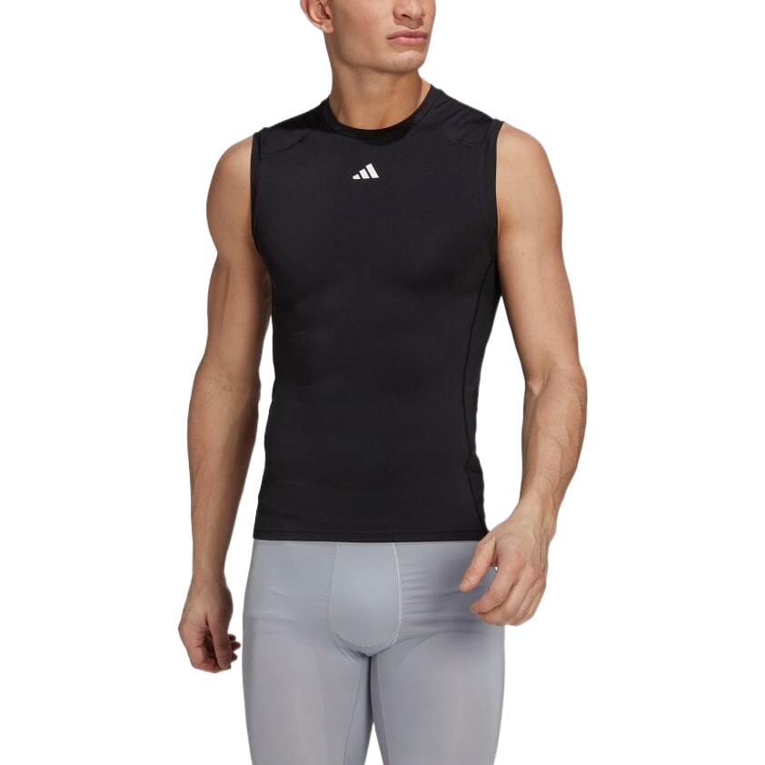 adidas Techfit Training Sleeveless Tee Black Men Streetwear HK2338