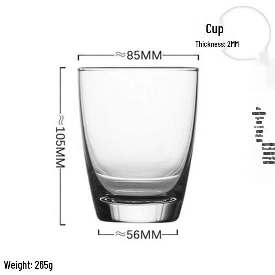 Transparent Ocean Glass Cup: Ideal for Water, Milk, Coffee, Breakfast, or Mouthwash. Perfect for Hot and Cold Beverages.