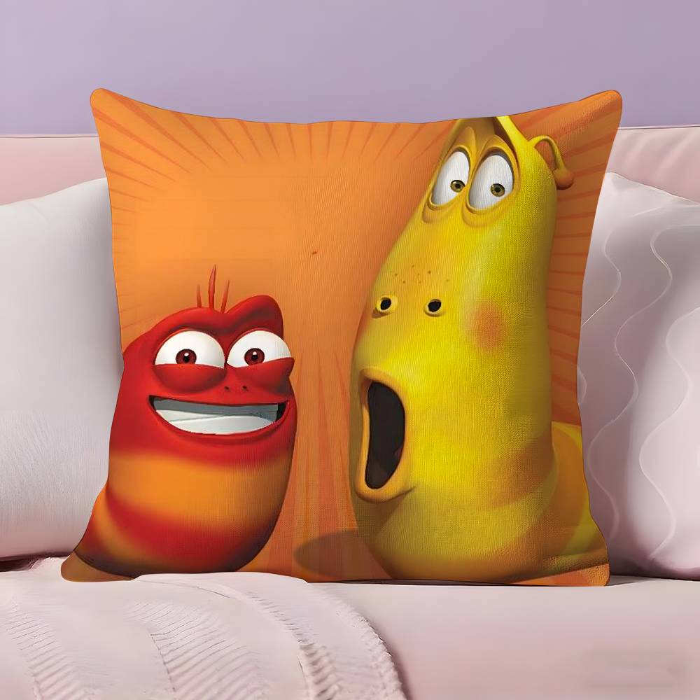 L-Larva Funny Pillow Case  Ultra Soft Skin Friendly Fabric Cloud Like Comfort & Concealed Zipper