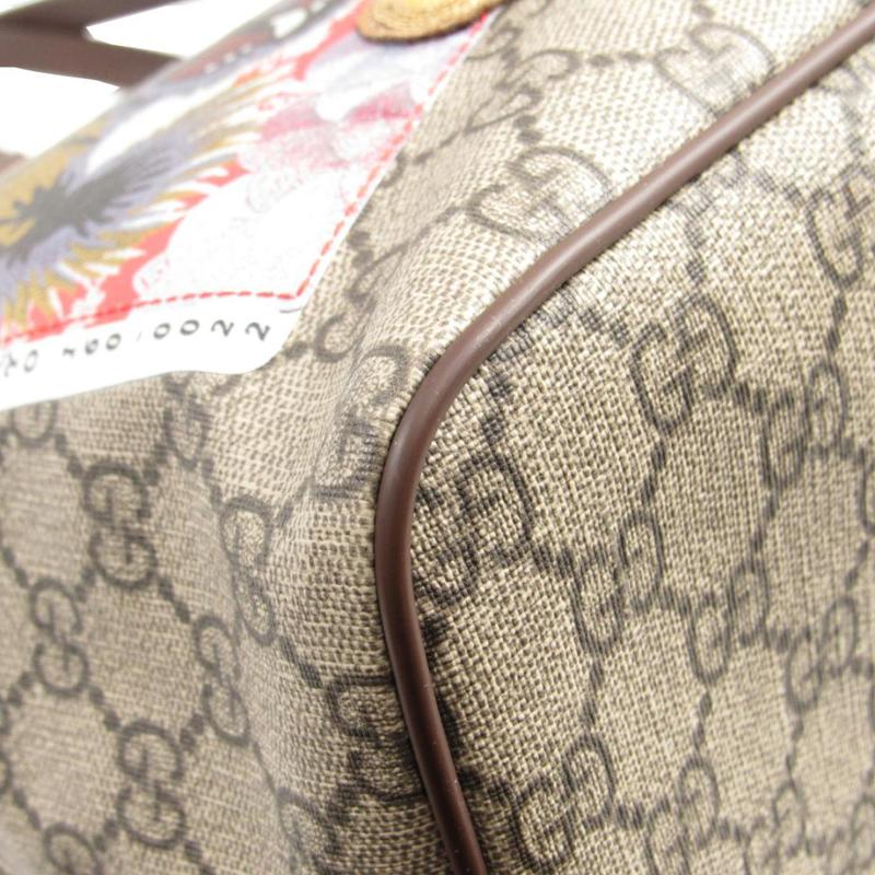 Gucci handbag GG SUPERME printed embroidery stitching old flower all over print canvas patchwork messenger bag tote bag tote bag shopping bag
