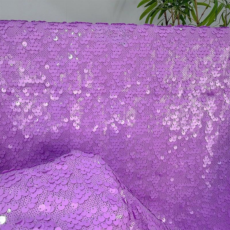 Double Layer Thick Scale Sequins Fabric Glitter Embroidered Material for handmade Sewing Show Evening Dresses Gown Materials