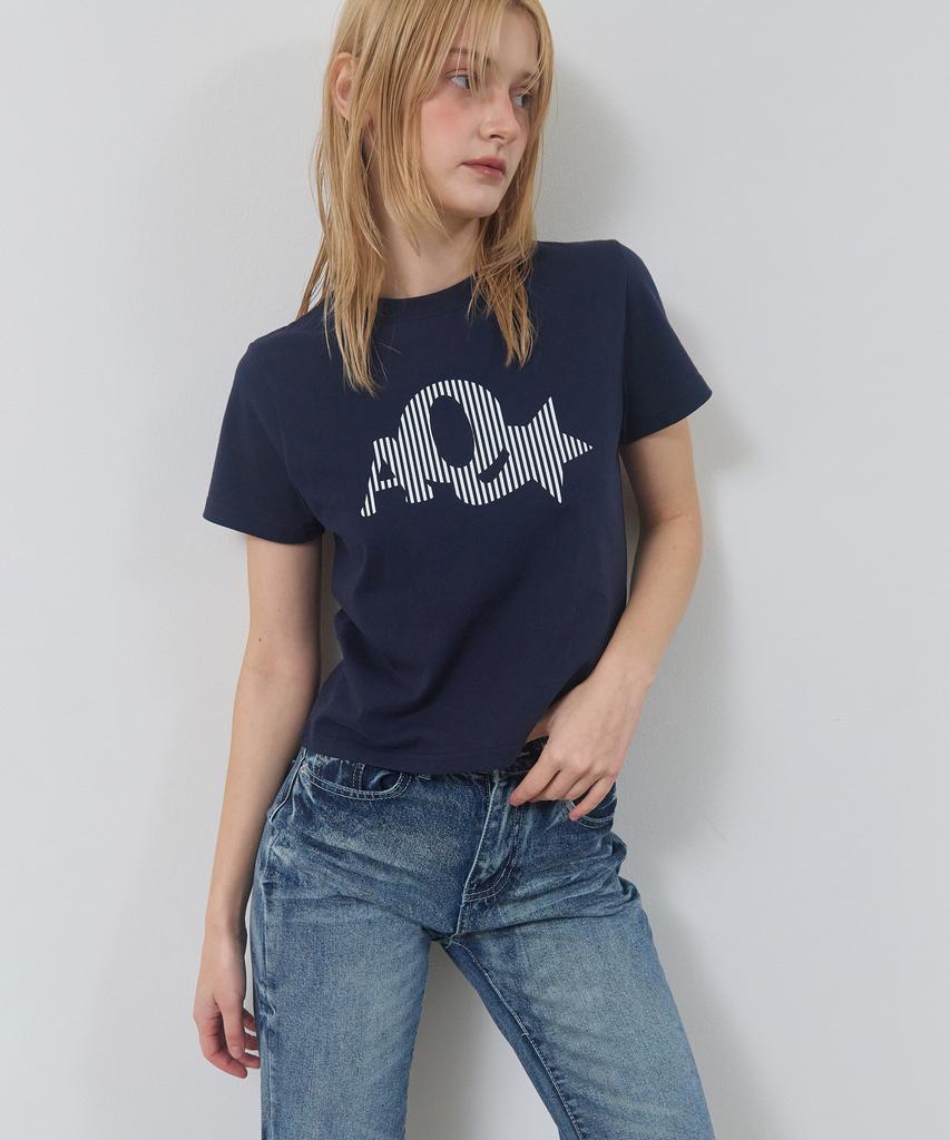 Eikyueikyuhauseukeulleob Star Aq T-Shirt [Navy]