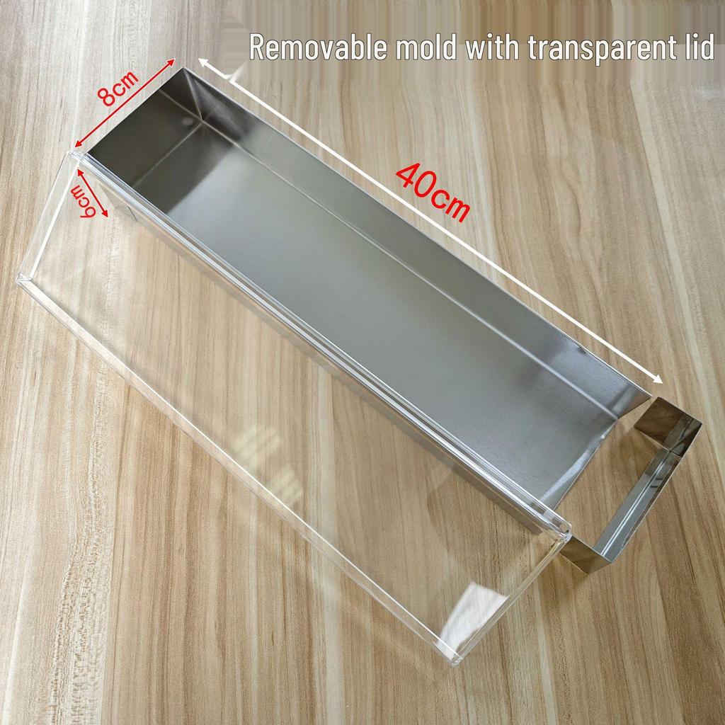 Stainless Steel Rectangle Tiramisu & Mousse Cake Mold Tray