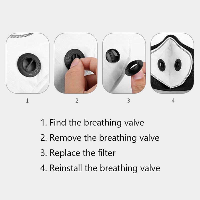 Fahrradmaske Herren und Damen Wind- und Staubdicht Fahrradausrüstung Kalt und Warm Maske Halbes Gesicht Laufen Atmungsaktiv Aktivkohle