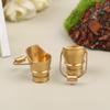 1:12 Dollhouse Miniature Simulation Brass Bucket Model DIY Home Decoration Accessories