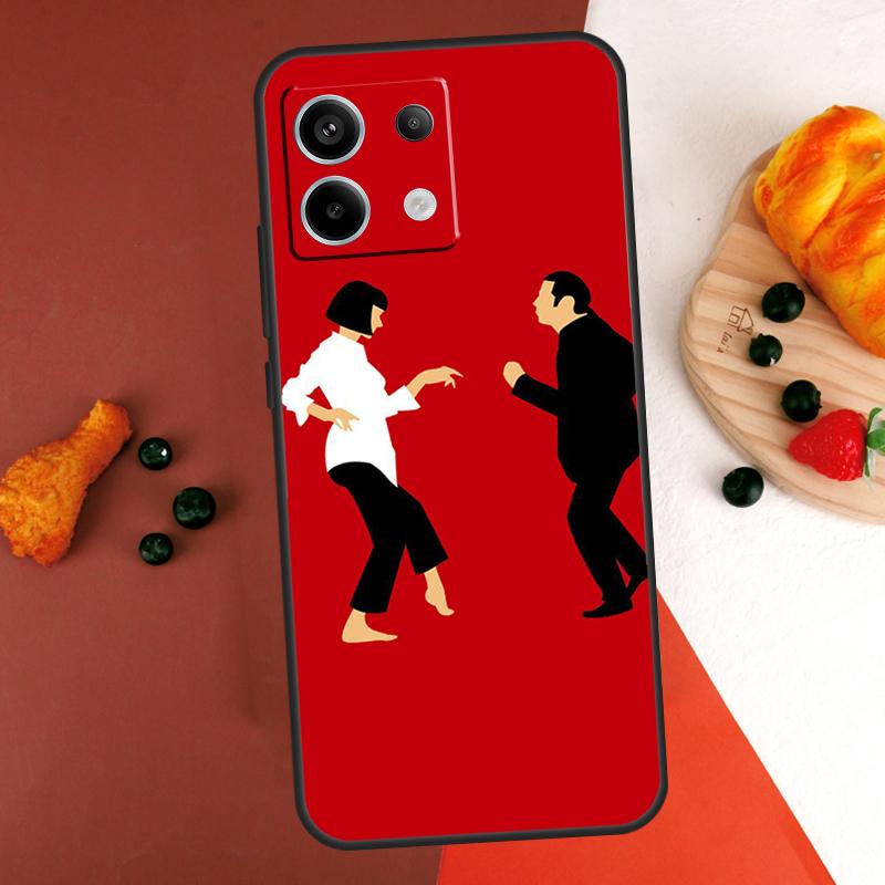 Pulp Fiction Tanz Case Für Xiaomi Redmi Note 14 13 Pro 9 10 11 12 Pro 10S 11S 12S Redmi 14C 13C 10C 12C Hülle