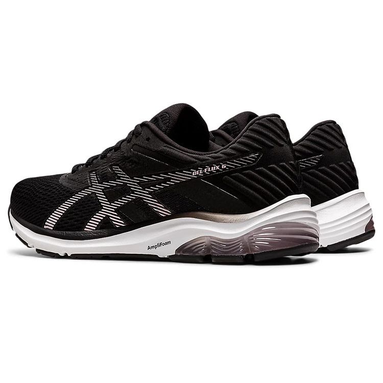 Asics Gel-Flux 6 Comfortable Fashion Mesh Low-Top Marathon Running Shoes Women sneaker Black Purple 1012A734-009