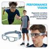 Flexible Teenager Eye Protect Glasses Adjustable Strap Sport Protective Eyewear  Football