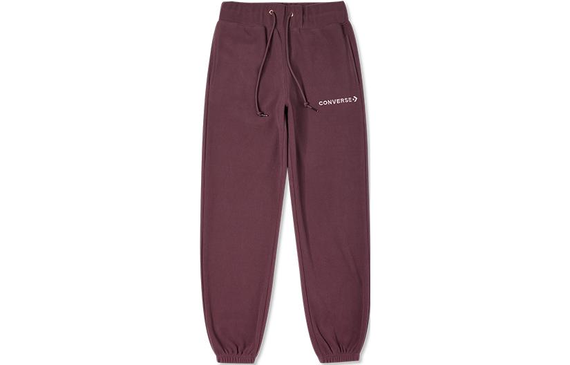 Converse Knitted Sweatpants Women s Burgundy Moderate Cuffed Pants 10024285-A02 2XL