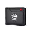 Czsvdy1 Czprfz1 Car Purse Driver License ID Credit Card Leather Wallet For Opel Astra GTC Insignia Antara Meriva Zafira Auto Emblem Accessories