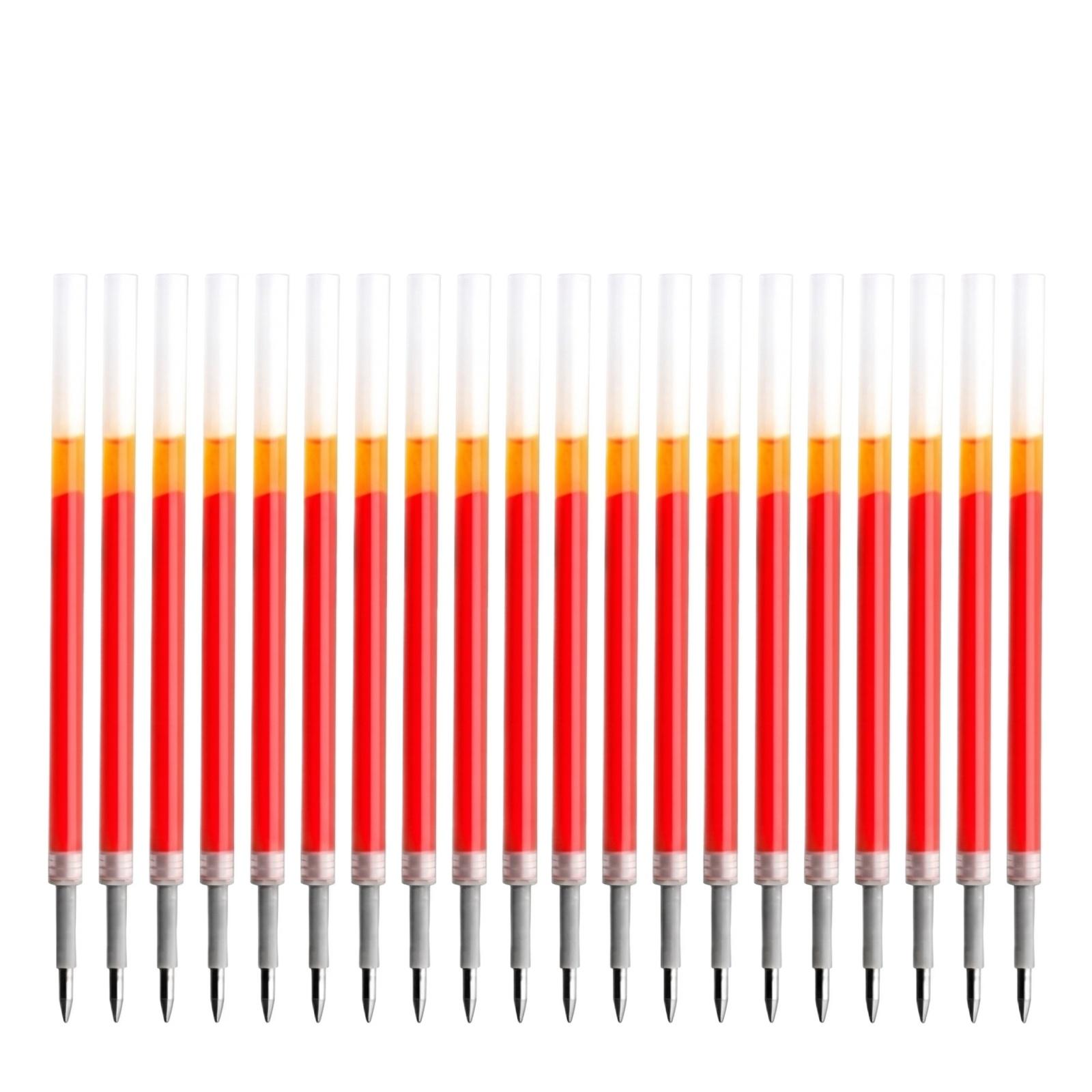 

20PCS Medical Portable Retractable Neutral Pen Refills Compatible with Standard Click Pens Smooth Writing Ink Refill for Office School Use One Size червоний
