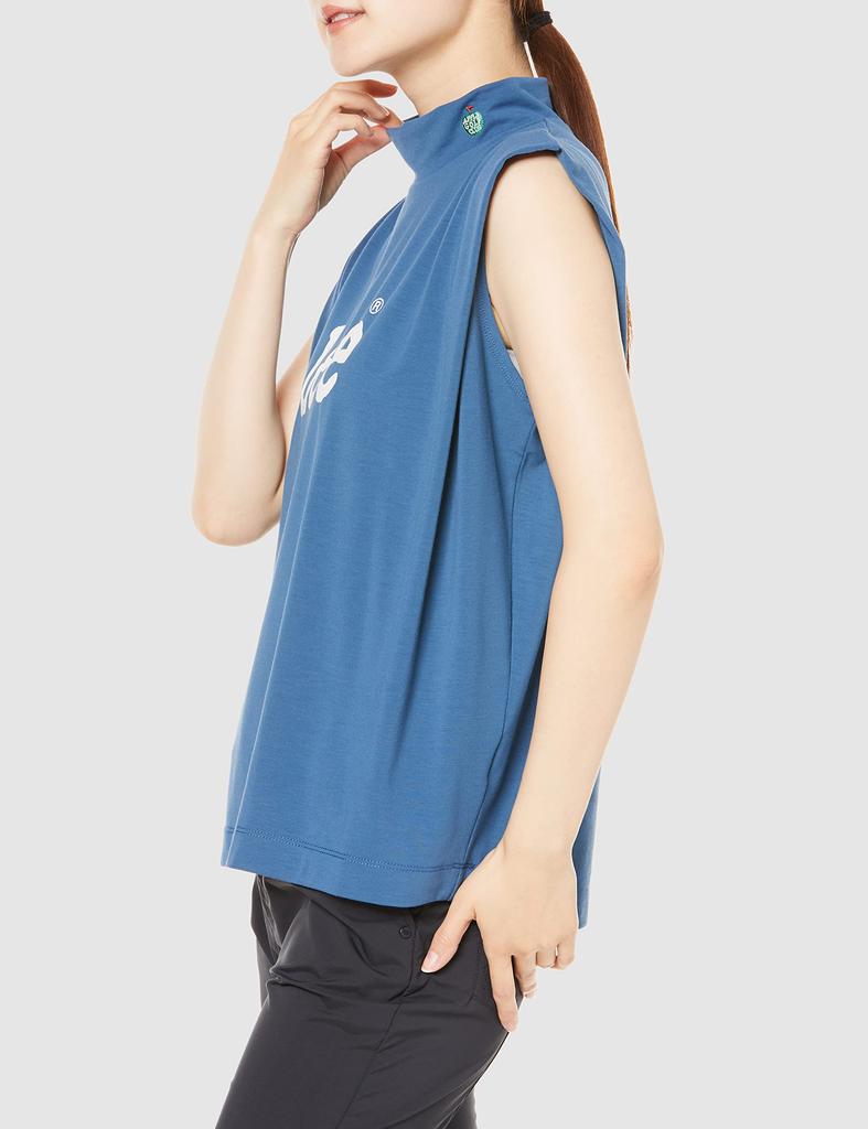 Lee Official Sleeveless Mockneck Size XS Tee, Women's, Blue,