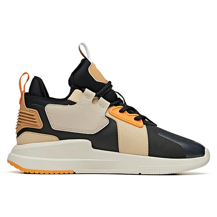 New Anta Rubik's Cube Slip Resistant Cushioning Abrasion Resistant Breathable Low Top Skateboard Shoes Black Brown Gray 112048984-5