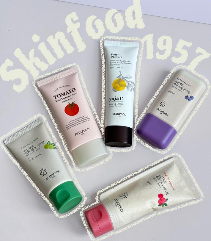 [SKINFOOD] Berry Glowing/Soothing/Moisturizing/Yuja C/Tomato Sun Cream 50ml/ Moisturizing, Korean Cosmetics, Kbeauty