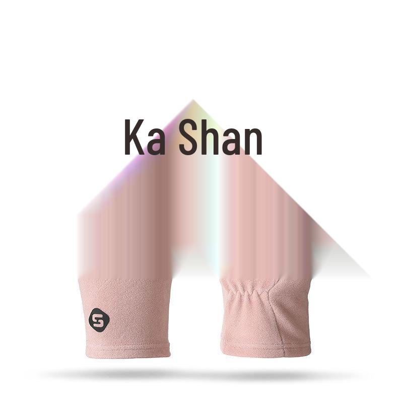 Women's Cute Bow Touchscreen Gloves for Autumn & Winter - Warm, Thickened Velvet, Cold-Proof for Outdoor Cycling