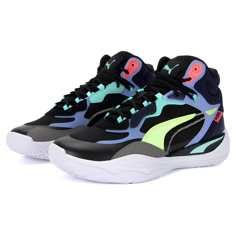 New PUMA Playmaker Pro Mid 'Black Multicolor' 377902-07