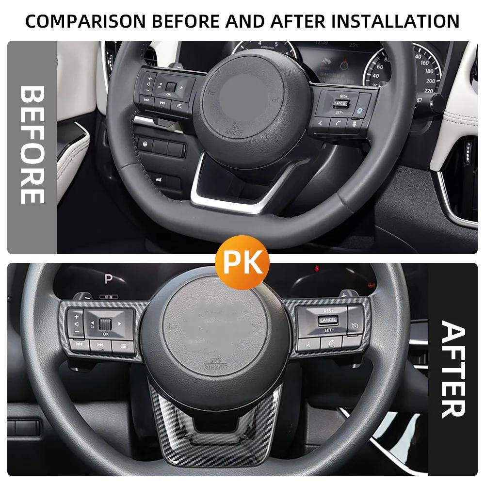 Für Nissan Xtrail X-trail T33 Qashqai J12 Rogue Pathfinder Lenkradverkleidung Aufkleber Auto Innenraumzubehör Upgrade