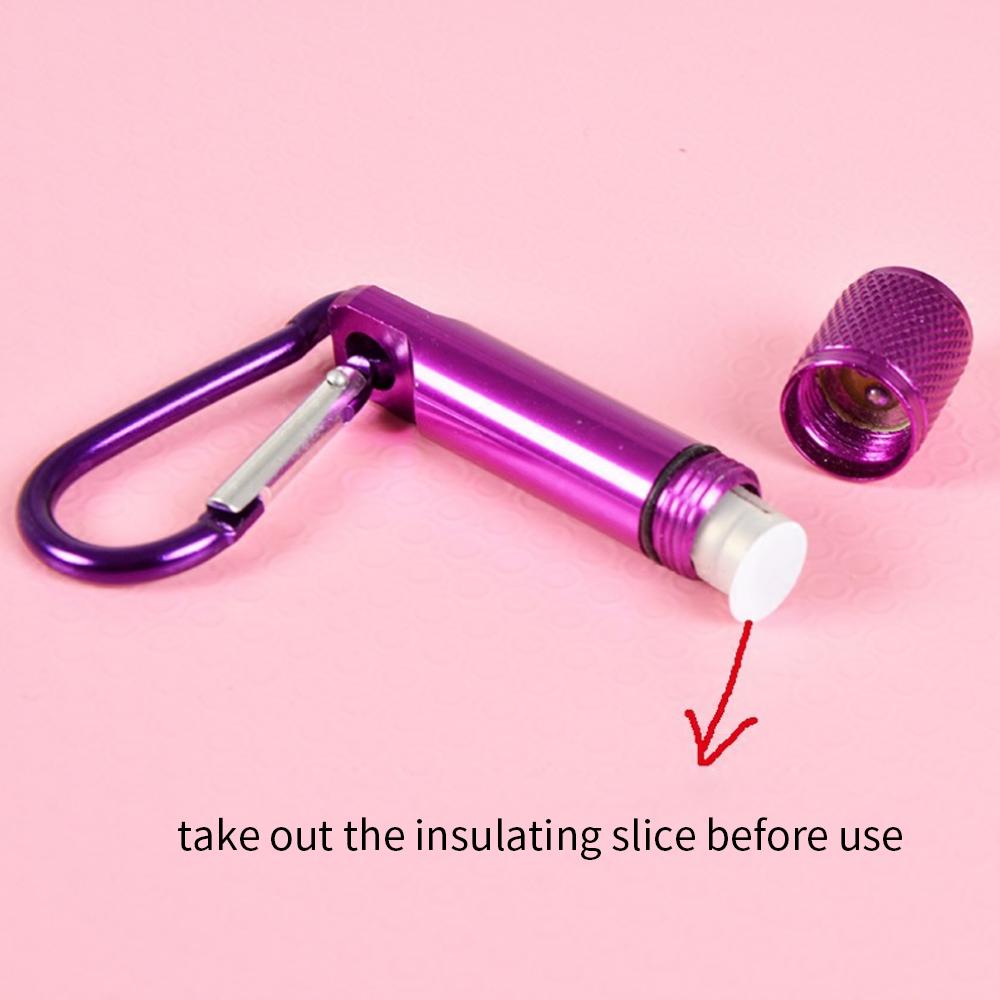 Mini breloc cu LED-uri Lanternă Ultra compactă, strălucitoare, cu comutator, pentru camping acasă